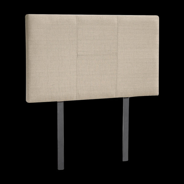 Linen Fabric Single Bed Headboard Bedhead Beige Headboards & Footboards