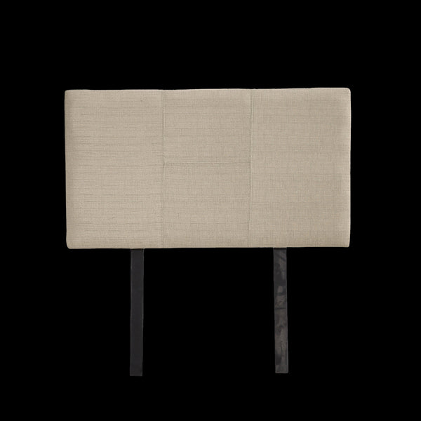 Linen Fabric Single Bed Headboard Bedhead Beige Headboards & Footboards