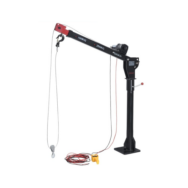 Fiernero 800Kg Electric Hoist Winch Crane 12V Swivel Car Truck Ute Lift 360 Pick Up Engine Hoists