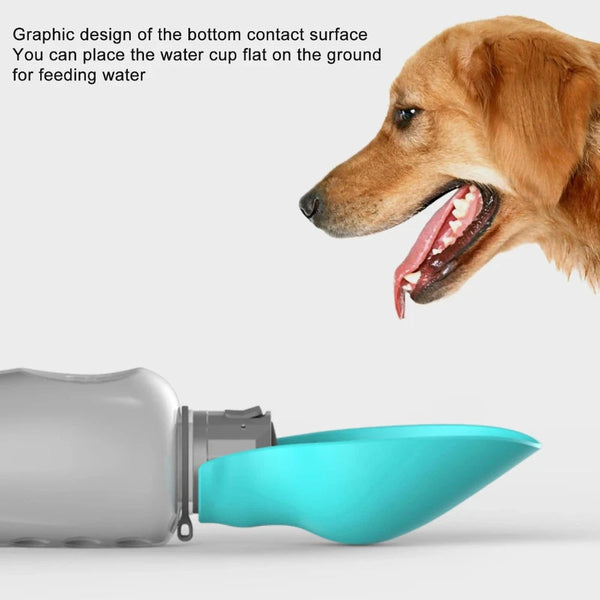 Dog Fountains 800Ml Portable Pet Dog Water Bottle Soft Silicone Leaf Design Travel Bowl For Puppy Cat Drinking Feeding Supplies