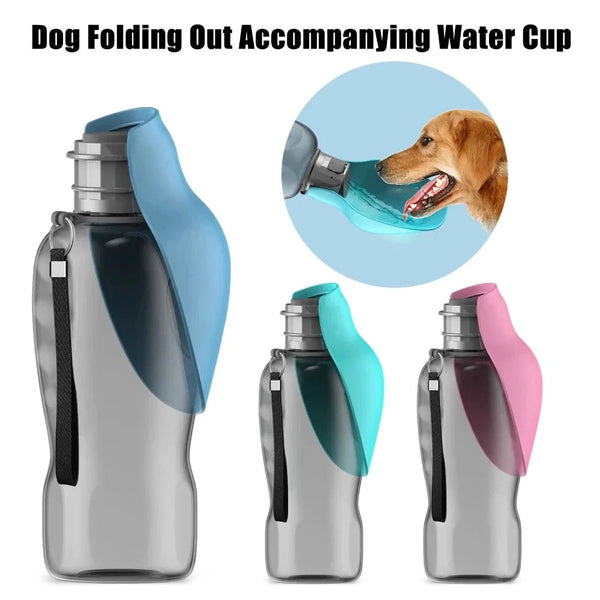 Dog Fountains 800Ml Portable Pet Dog Water Bottle Soft Silicone Leaf Design Travel Bowl For Puppy Cat Drinking Feeding Supplies