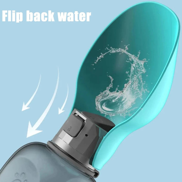 Dog Fountains 800Ml Portable Pet Dog Water Bottle Soft Silicone Leaf Design Travel Bowl For Puppy Cat Drinking Feeding Supplies