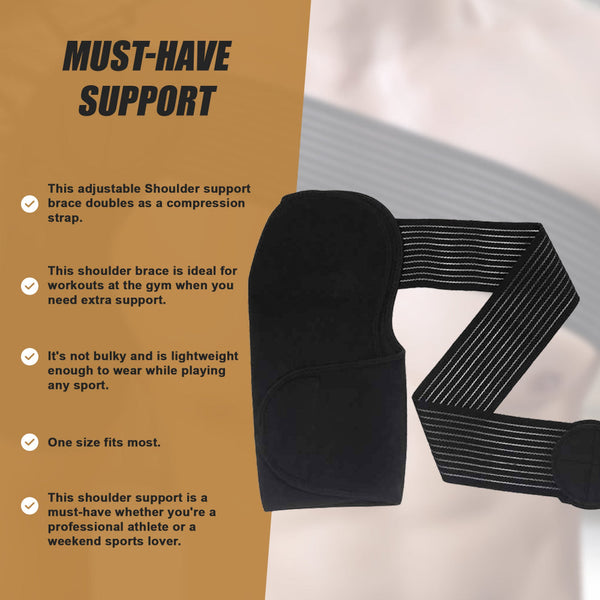 Shoulder Support Brace Strap Compression Bandage Wrap Orthotics Braces & Sleeves