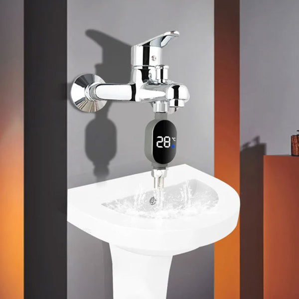 Black Led Bathroom Shower Thermometer (0~99): Accurate Temp Measurement Smart Counter. Other Bathroom Accessories