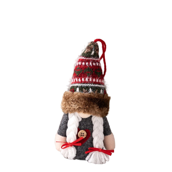Christmas Decoration Rudolph Reindeer Ornament With Lights Cartoon Elf Led Hanging Figure Seasonal Decorations