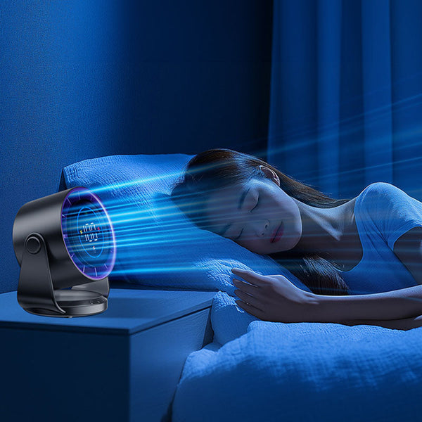 100 Speed High Circulating Fan For Home. 6 Inch Charging Digital Display Turbo Desktop Electric Portable Fans