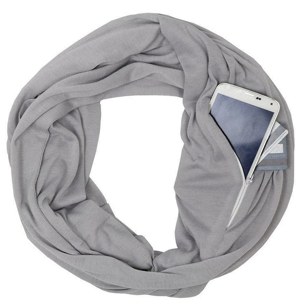 Solid Colour Pocket Scarf Women's Accessories