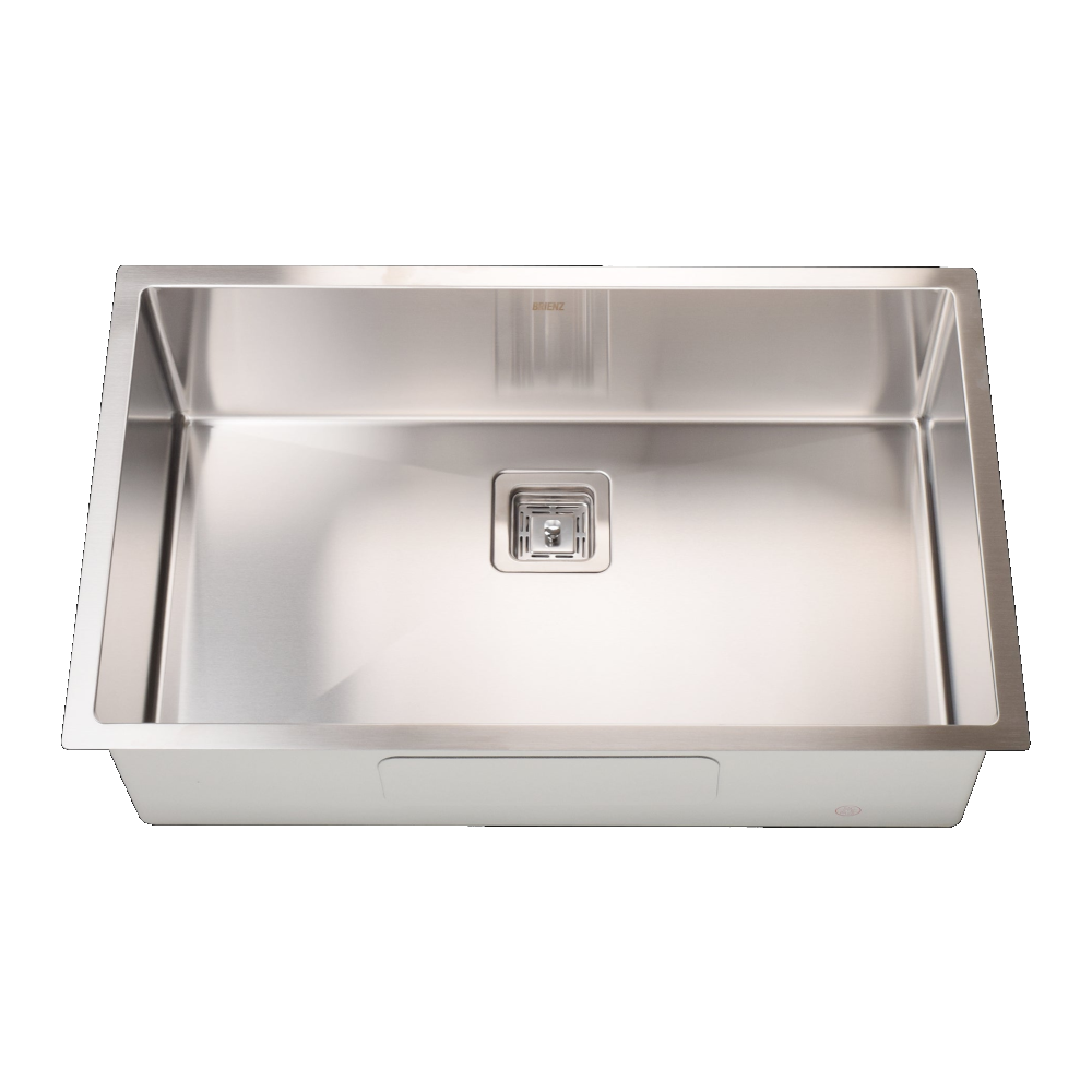 810X505mm Handmade 1.5Mm Stainless Steel Undermount / Topmount Kitchen Sink With Square Waste Kitchen Sinks