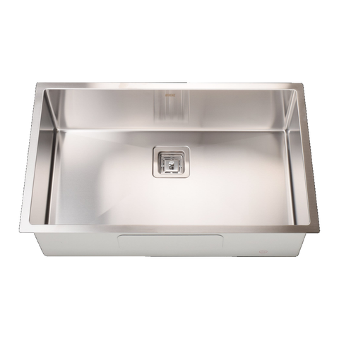810X505mm Handmade 1.5Mm Stainless Steel Undermount / Topmount Kitchen Sink With Square Waste Kitchen Sinks