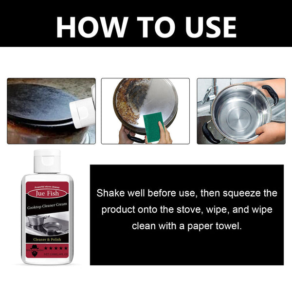 Cooktop Cleaner Cream Wash The Kitchen Stove Basin To Remove Oil Stains And Dirt Black At Bottom Of Pot Cleaning Products