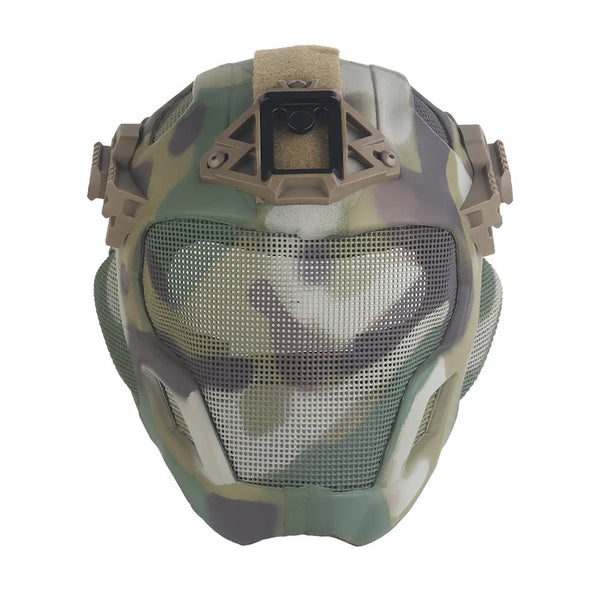 Lightweight Eva Tactical Helmet W23 Full Protection Steel Mesh Mask Included For Cosplay Airsoft Hats & Headwear