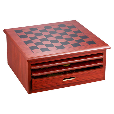 10 In Chess Board Games Slide Out Checkers House Unit Set Contemporary Chess