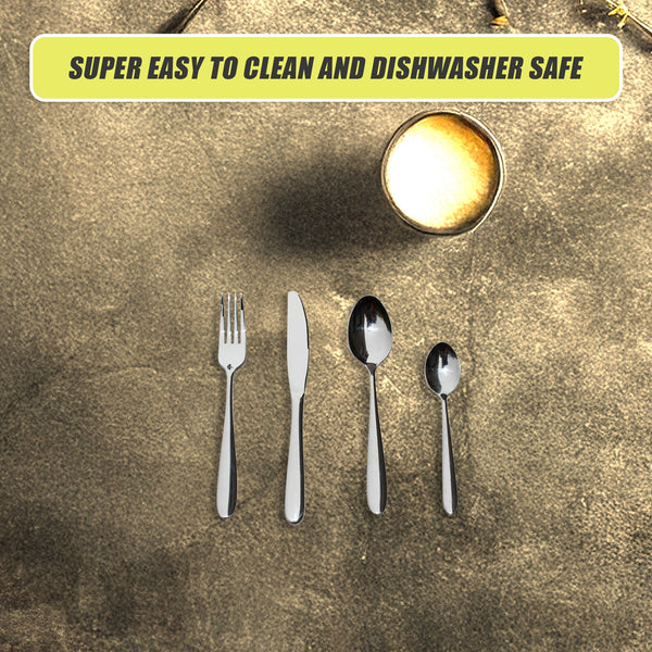 32 Piece Stainless Steel Cutlery Set Knives Fork Spoon Teaspoon Cutlery Sets