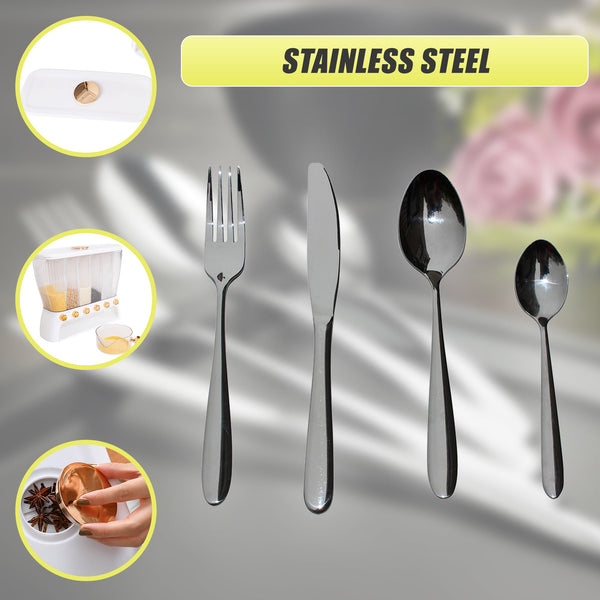 32 Piece Stainless Steel Cutlery Set Knives Fork Spoon Teaspoon Cutlery Sets