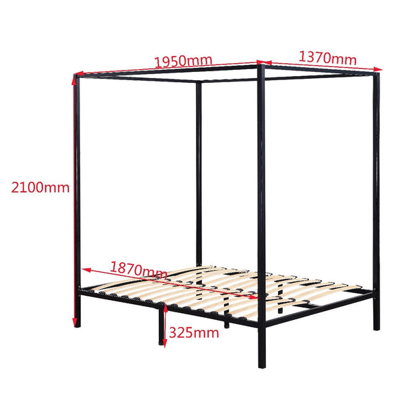 4 Four Poster Double Bed Frame Double Bed Frames