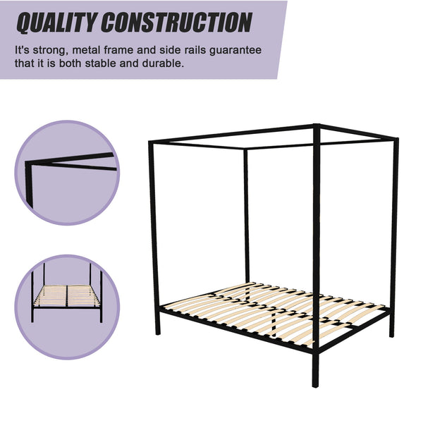 4 Four Poster Queen Bed Frame Queen Bed Frames