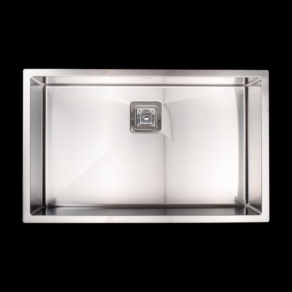 810X505mm Handmade 1.5Mm Stainless Steel Undermount / Topmount Kitchen Sink With Square Waste Kitchen Sinks