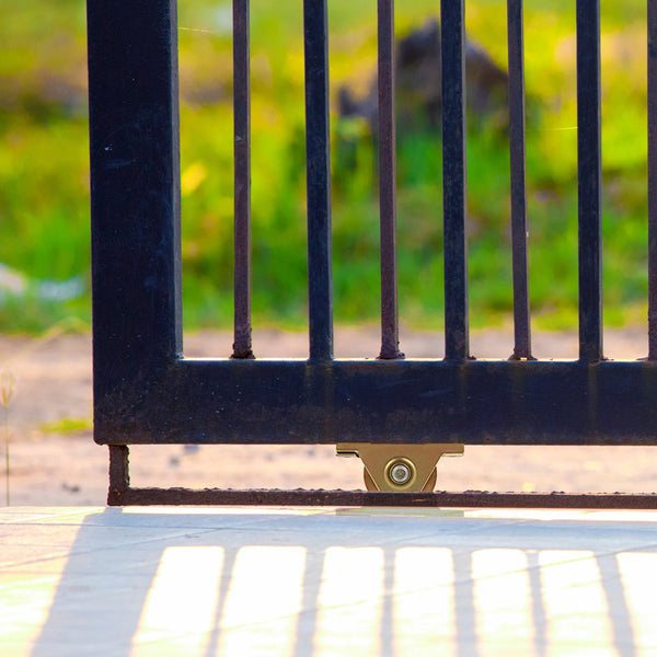 Sliding Gate Hardware Accessories Kit 6M Track Wheels Stopper Roller Guide Sliding Door Hardware