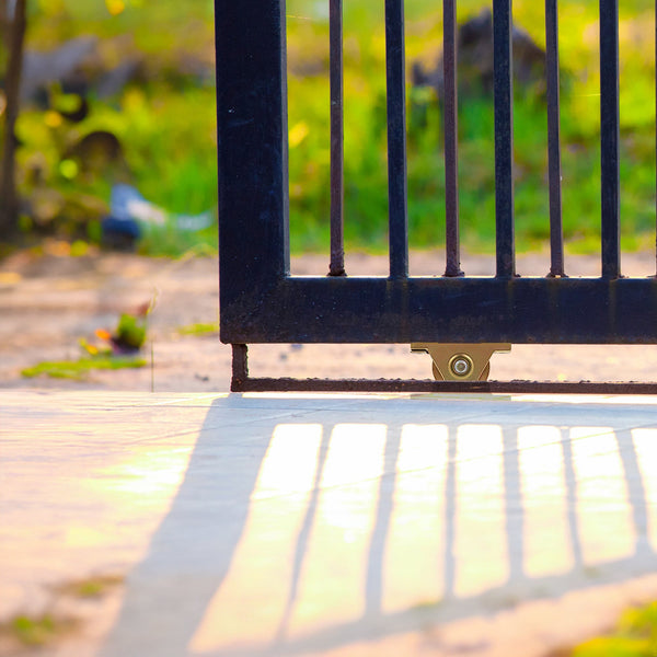 Sliding Gate Hardware Accessories Kit 6M Track Wheels Stopper Roller Guide Sliding Door Hardware