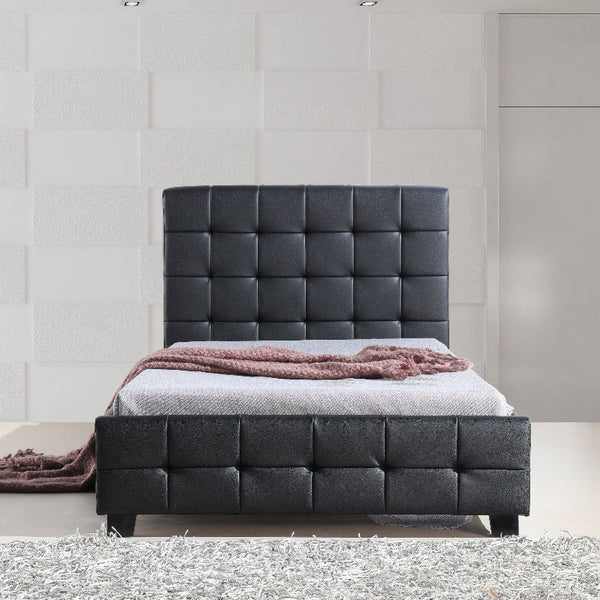 King Single Pu Leather Deluxe Bed Frame Black King Bed Frames