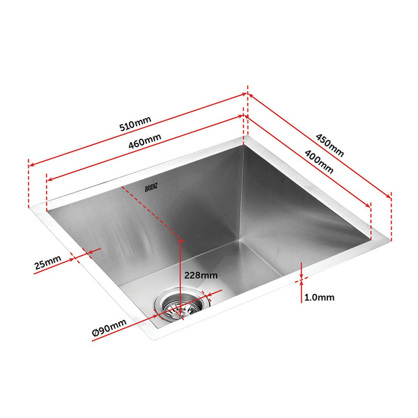 Stainless Steel Sink 510X450mm Kitchen Sinks