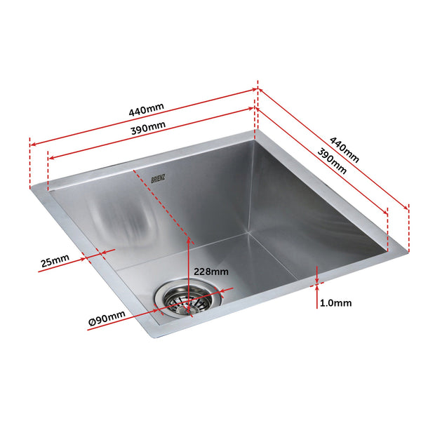 Stainless Steel Sink 440 X 440Mm Kitchen Sinks
