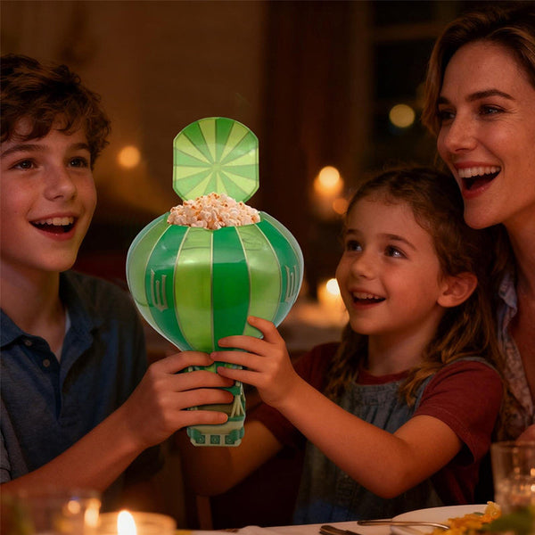 2026 Wicked Hot Air Balloon Popcorn Bucket Personalized Novelty Ornament Fun Home Decor Gift For Christmas Decorative Plates & Bowls