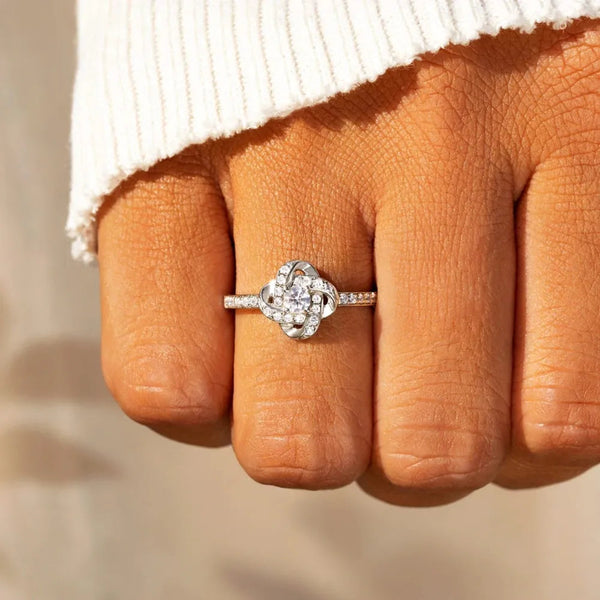 925 Sterling Silver Inlaid Zircon Ring Rings