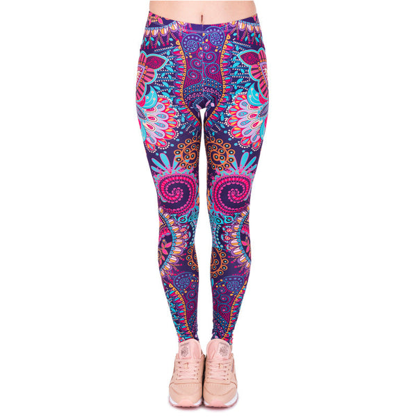 Mandala Colourful High Waist Yoga Pants Women Printed Leggings Women Leggings