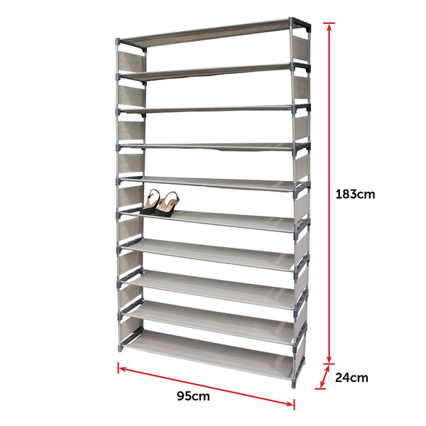 50 Pairs 10 Tiers Shoe Rack Shoe Racks