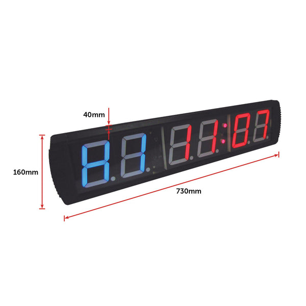 6 Digit Digital Timer Interval Fitness Clock Stopwatches