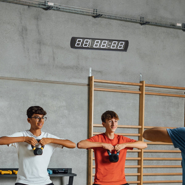 6 Digit Digital Timer Interval Fitness Clock Stopwatches