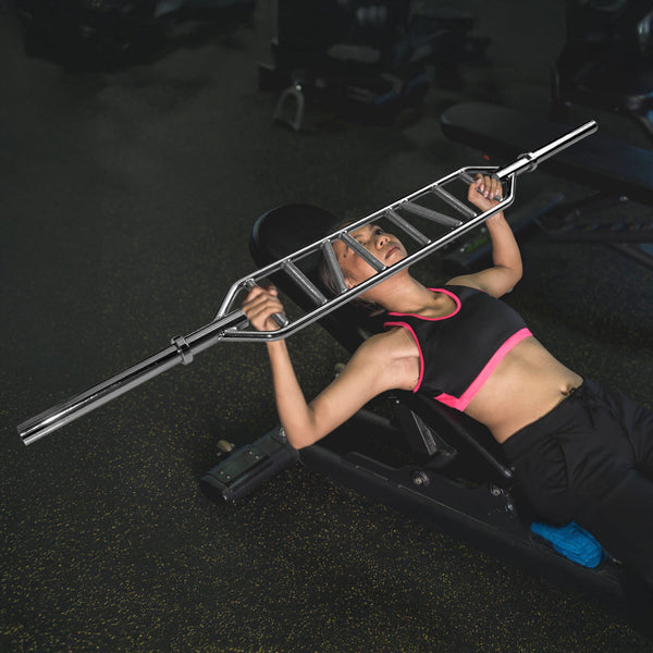 Olympic Swiss Bar Specialty Barbell Barbells & Attachments