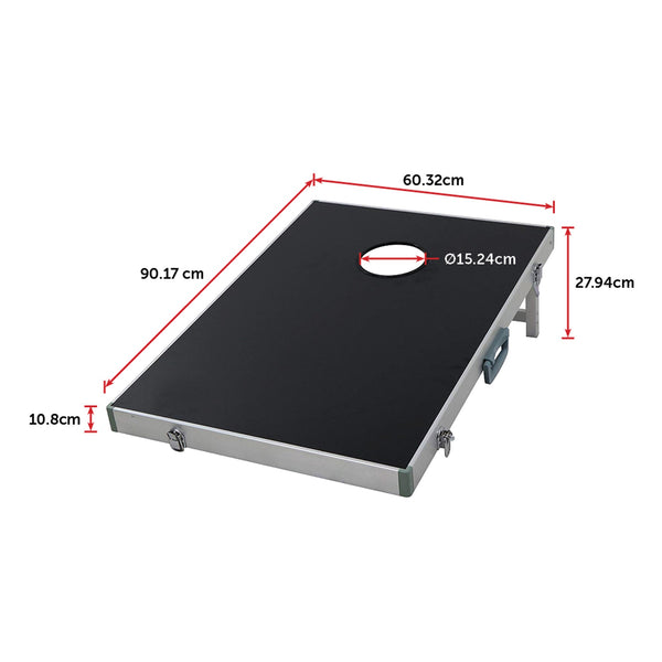 Bean Bag Toss Cornhole Game Set Aluminium Frame Portable Design Party Games & Activities