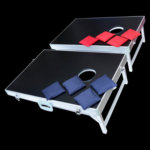 Bean Bag Toss Cornhole Game Set Aluminium Frame Portable Design Party Games & Activities