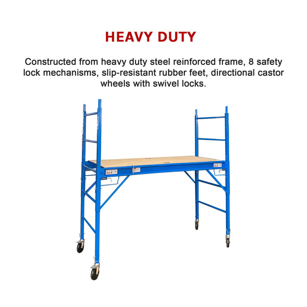 Safety Ladder 450Kg Blue Scaffolding
