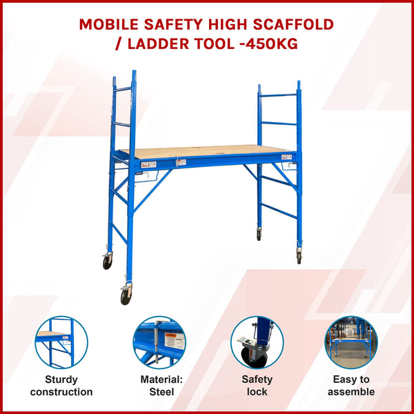 Safety Ladder 450Kg Blue Scaffolding