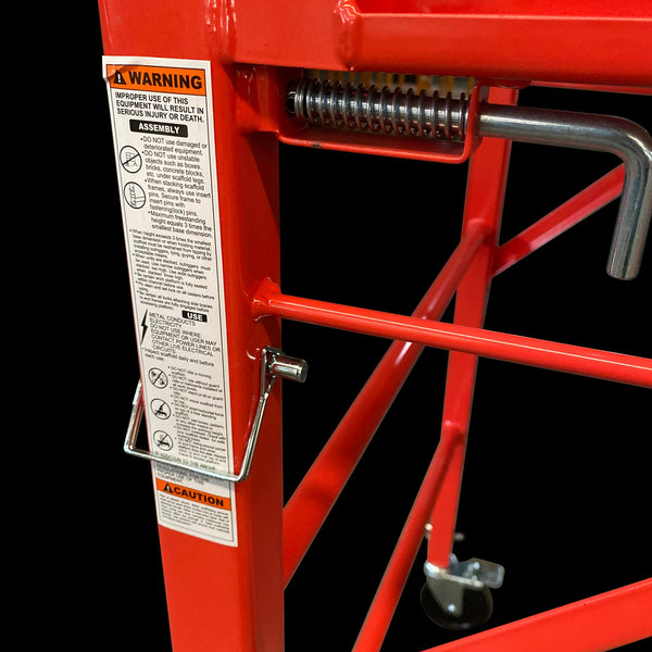 Safety Ladder 450Kg Red Scaffolding