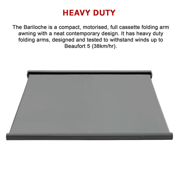 Heavy Duty Full Cassette Motorised Awning 4.0M X 3.0M Awning & Canopy Parts