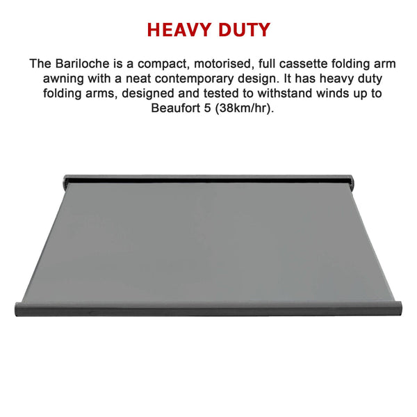 Heavy Duty Full Cassette Motorised Awning 5.0M X 3.0M Awning & Canopy Parts