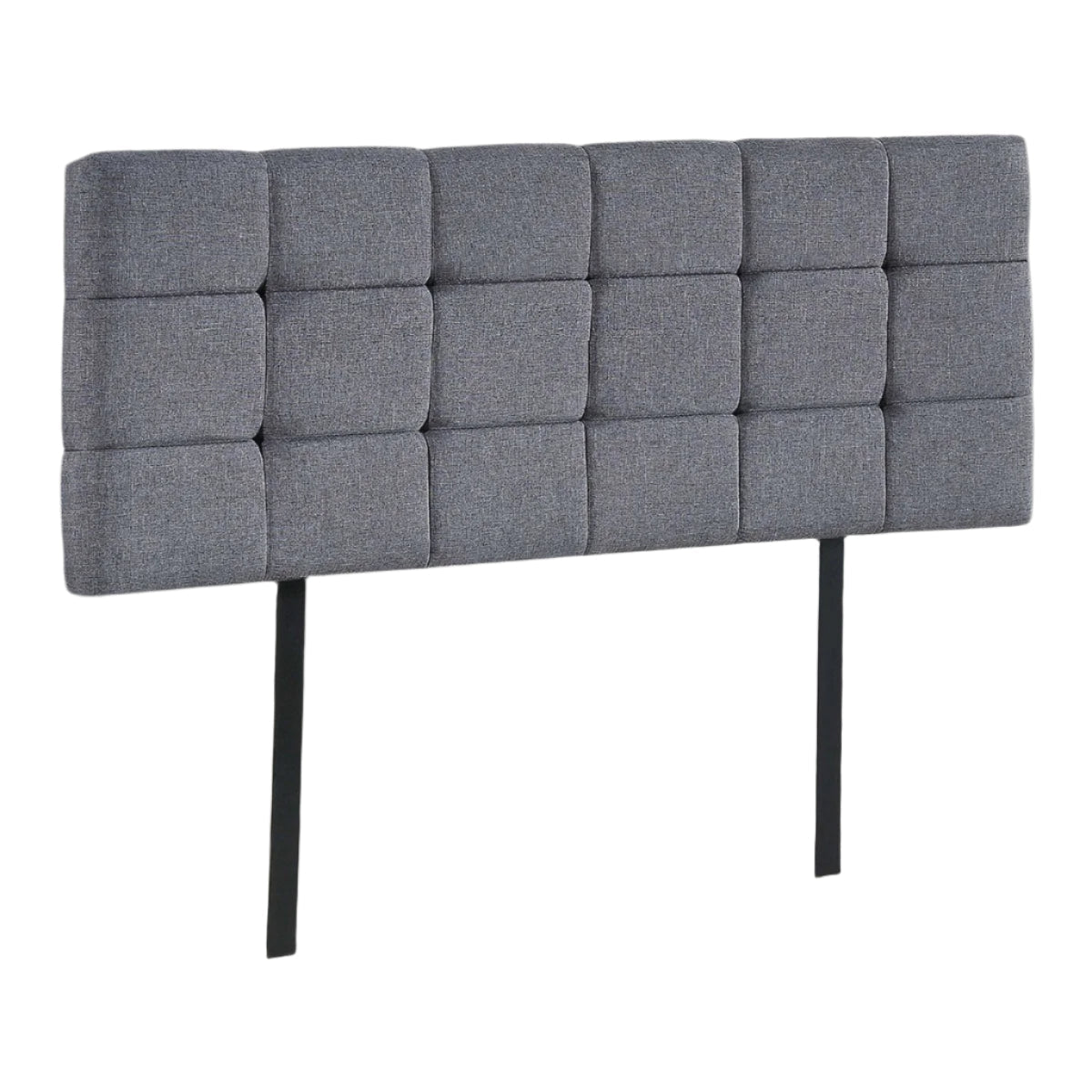 Linen Fabric Double Bed Deluxe Headboard Bedhead Grey Double Bed Frames