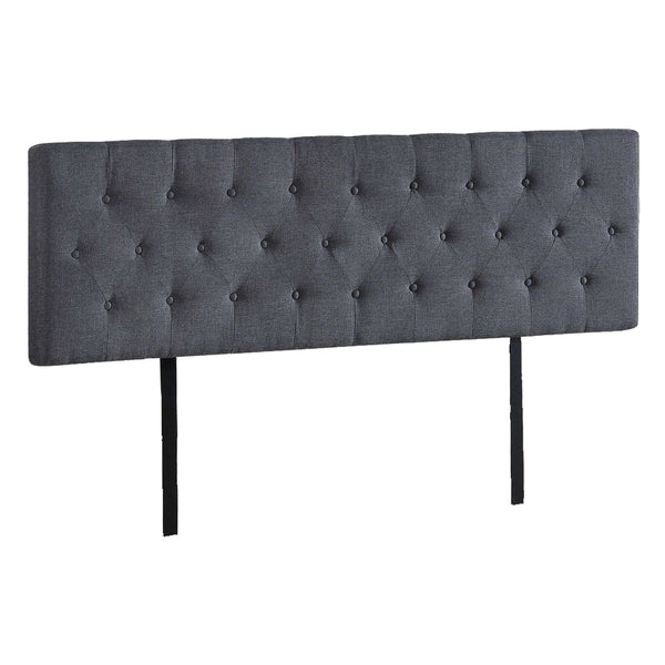 Linen Fabric King Bed Deluxe Headboard Bedhead Grey King Bed Frames