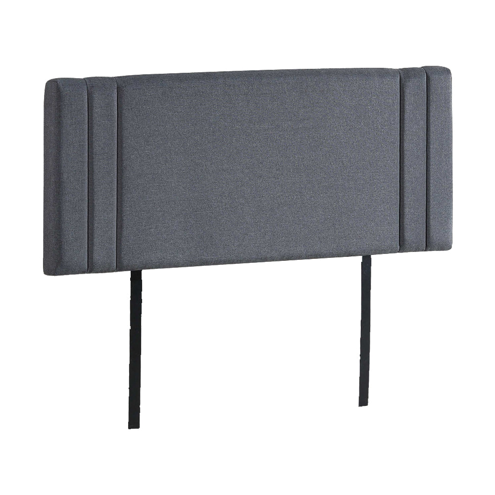 Linen Fabric Double Bed Deluxe Headboard Bedhead Grey Double Bed Frames