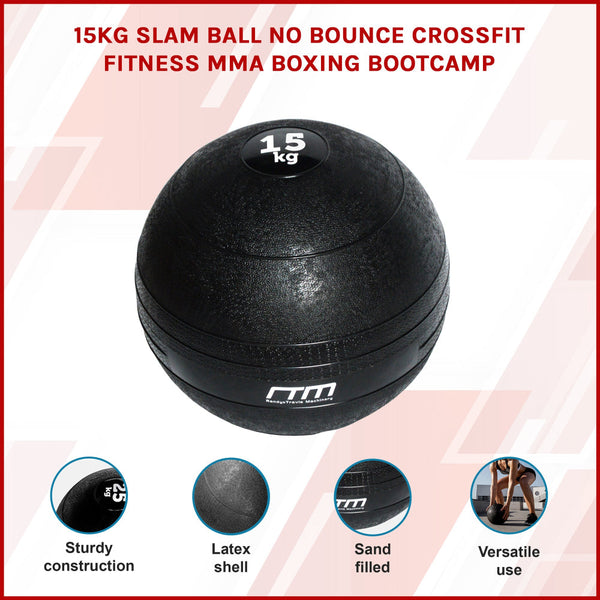 15Kg Slam Ball No Bounce Crossfit Fitness Mma Boxing Bootcamp Slam Balls