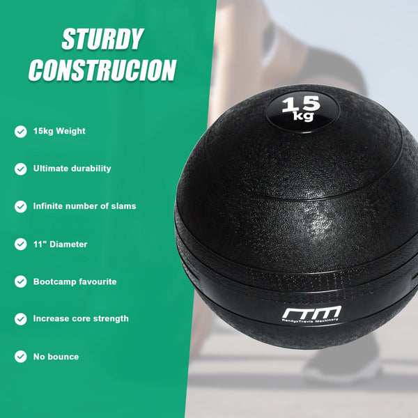 15Kg Slam Ball No Bounce Crossfit Fitness Mma Boxing Bootcamp Slam Balls