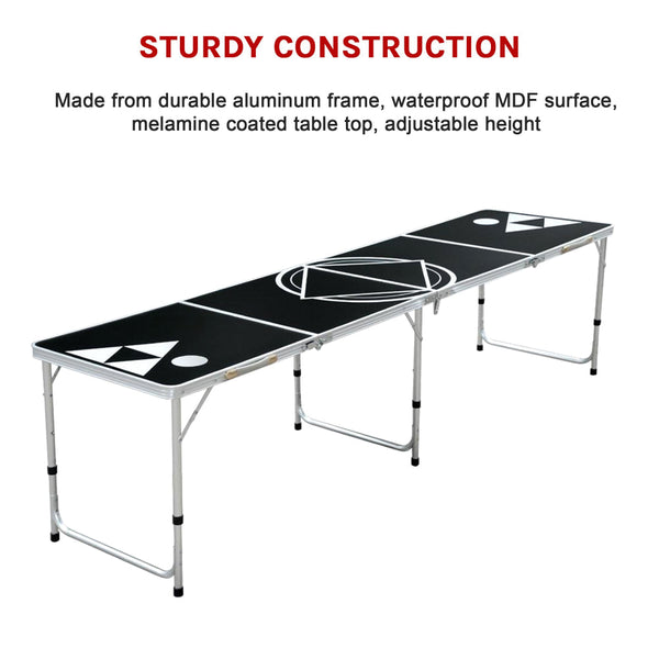 8Ft Beer Pong Table Party Games & Activities