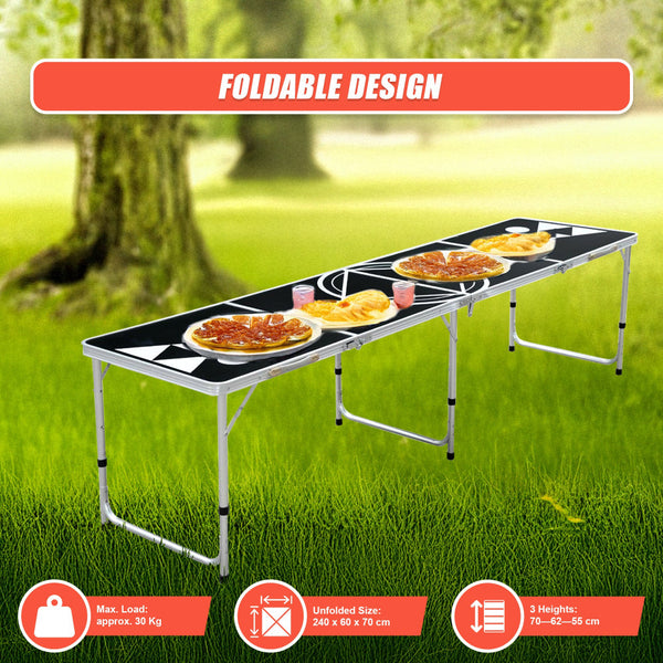 8Ft Beer Pong Table Party Games & Activities