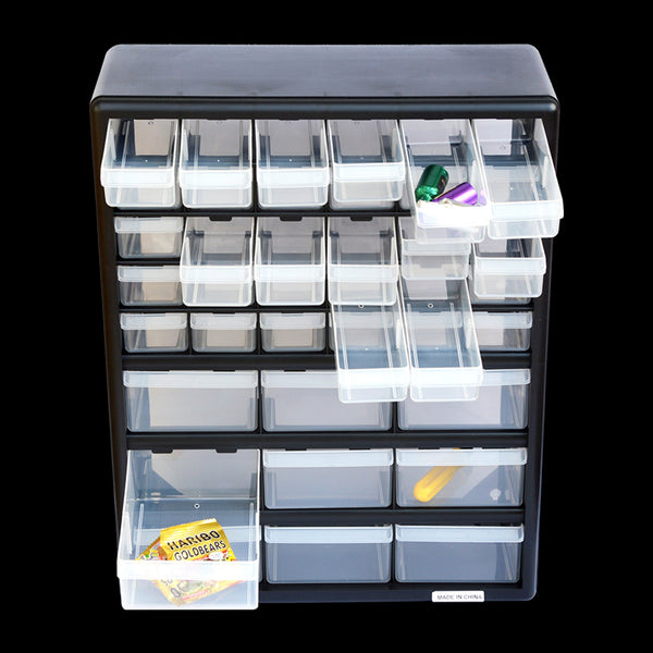 Storage Cabinet Drawers 39 Plastic Tool Box Containers Organiser Cupboard Cabinets & Cupboards