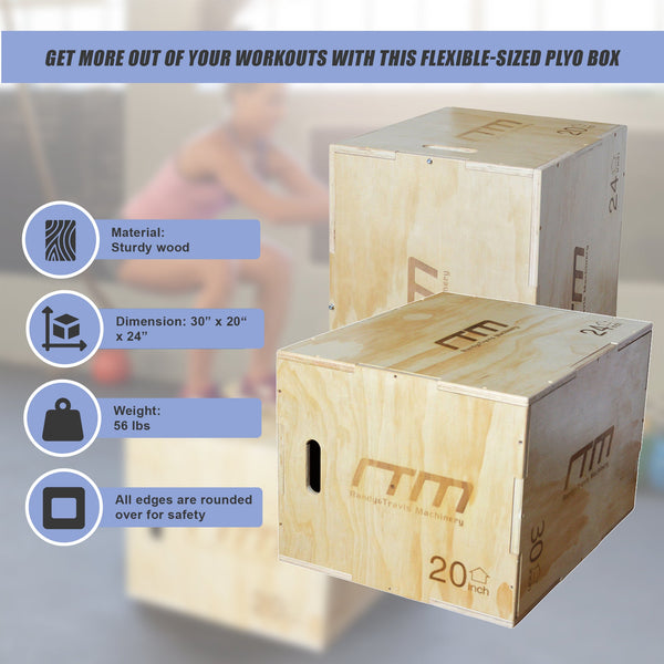 3 In 1 Wood Plyo Games Plyometric Jump Box Plyometric Jump Boxes