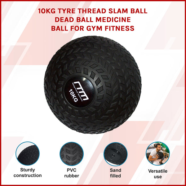 10Kg Tyre Thread Slam Ball Dead Medicine For Gym Fitness Slam Balls